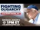 fighting oligarchy town hall